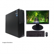 Usado:  Computador Desktop Lenovo Thinkcenter M91 I3 8gb 120ssd Monitor 18 Polegadas