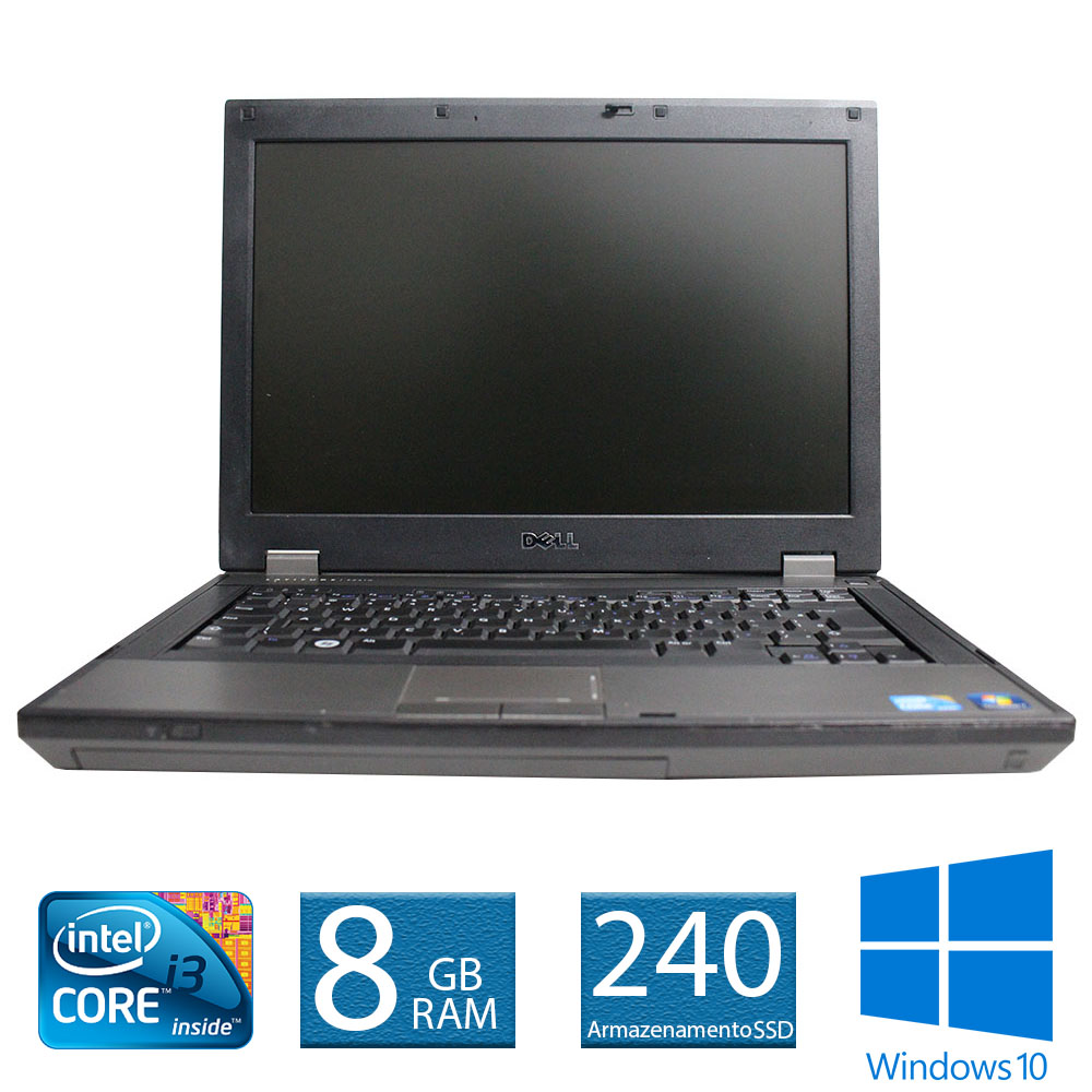 Usado: Notebook Dell Latitude E5410 I3 8GB 240SSD