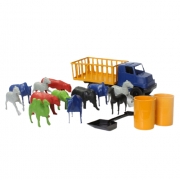 Caminhão com animais Turma do Zoológico 16 peças