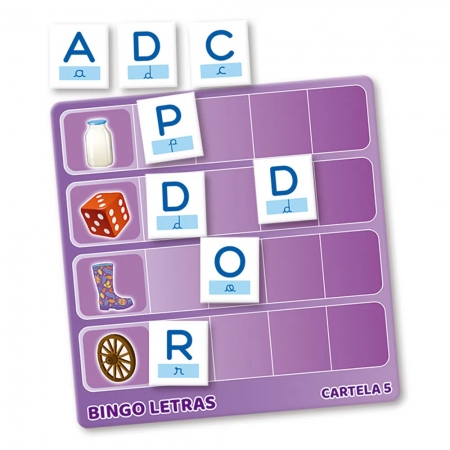 Jogo bingo Letras 32 palavras