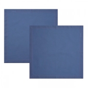 Guardanapos de algodão azul escuro 2 peças