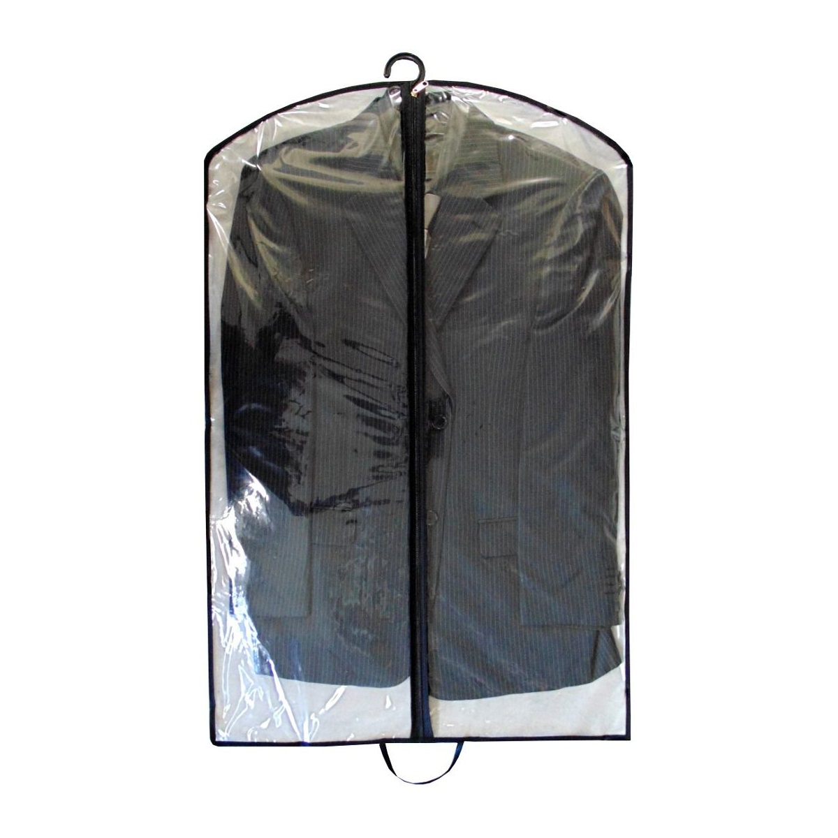 Capa Protetora Para Roupas Com Ziper 89x59cm Transparente