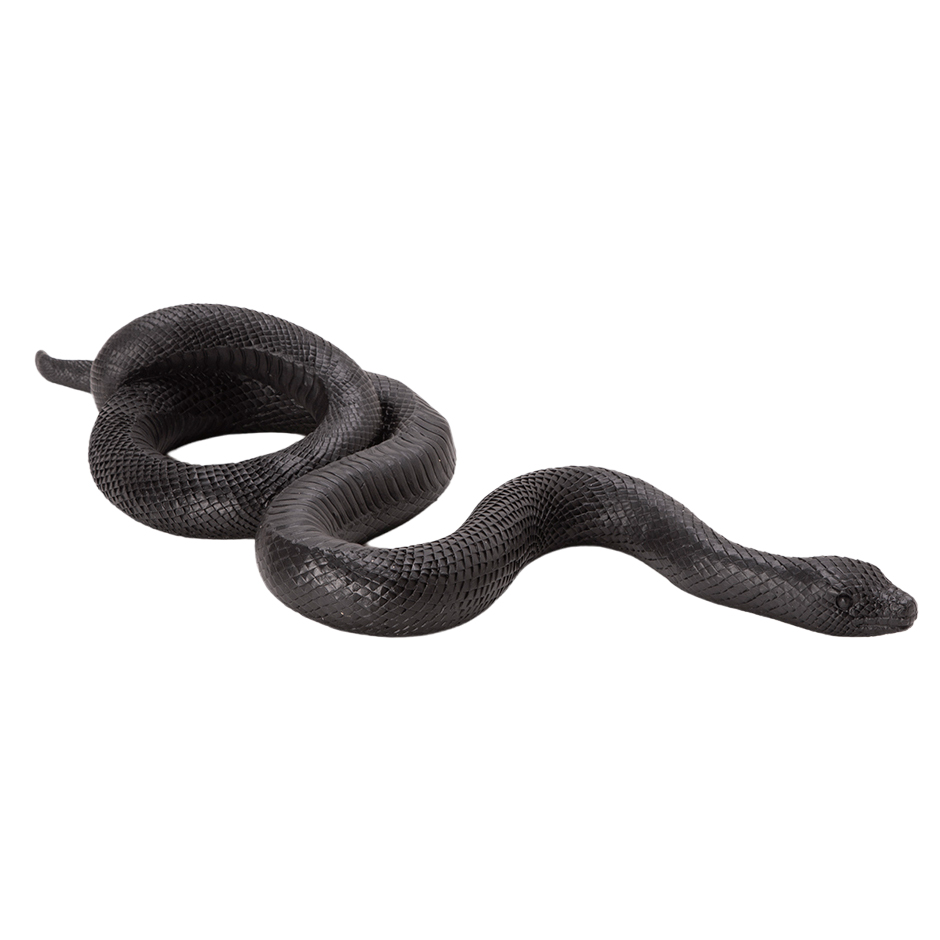 Escultura Serpente preta 40 cm