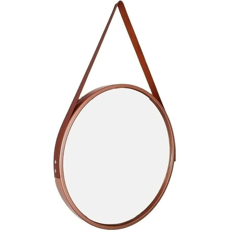 Espelho redondo com alça 43 cm