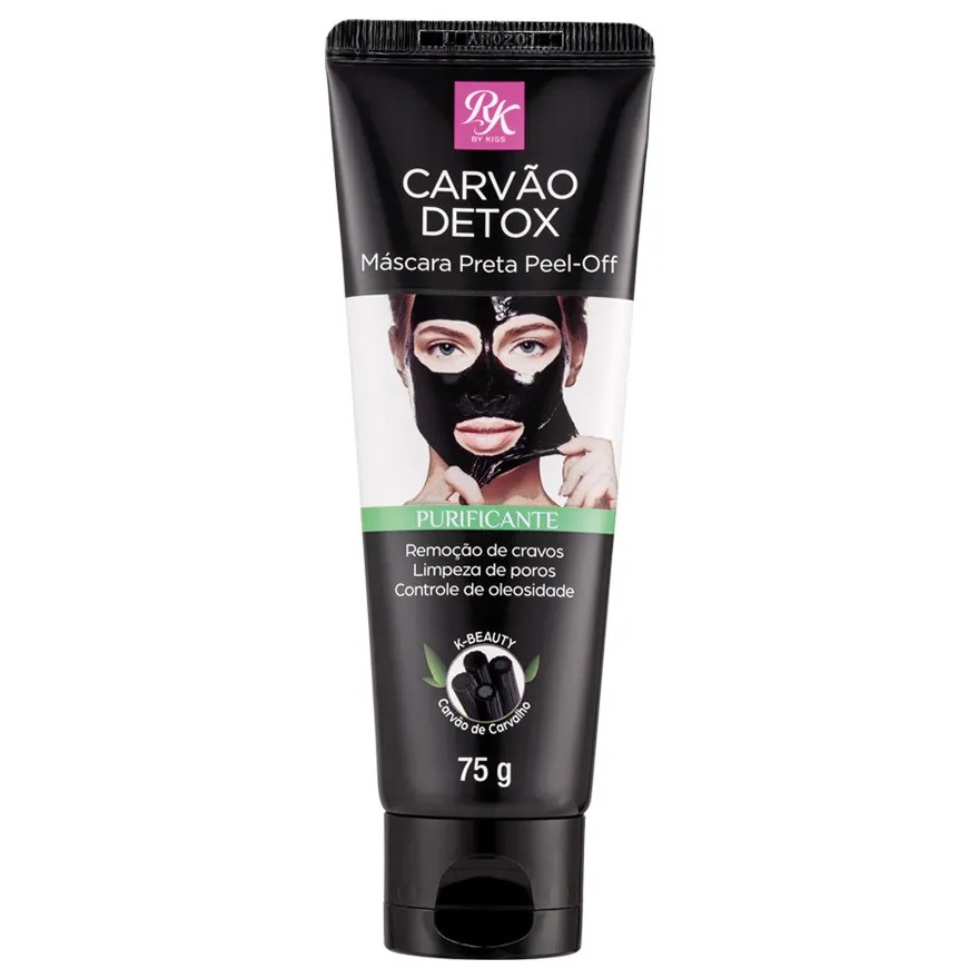 Máscara facial purificante Carvão Detox RK by Kiss
