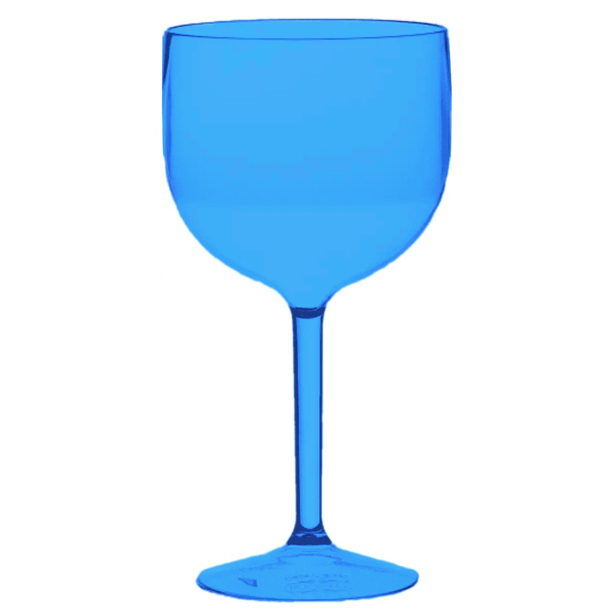 Taça para gin azul translúcido