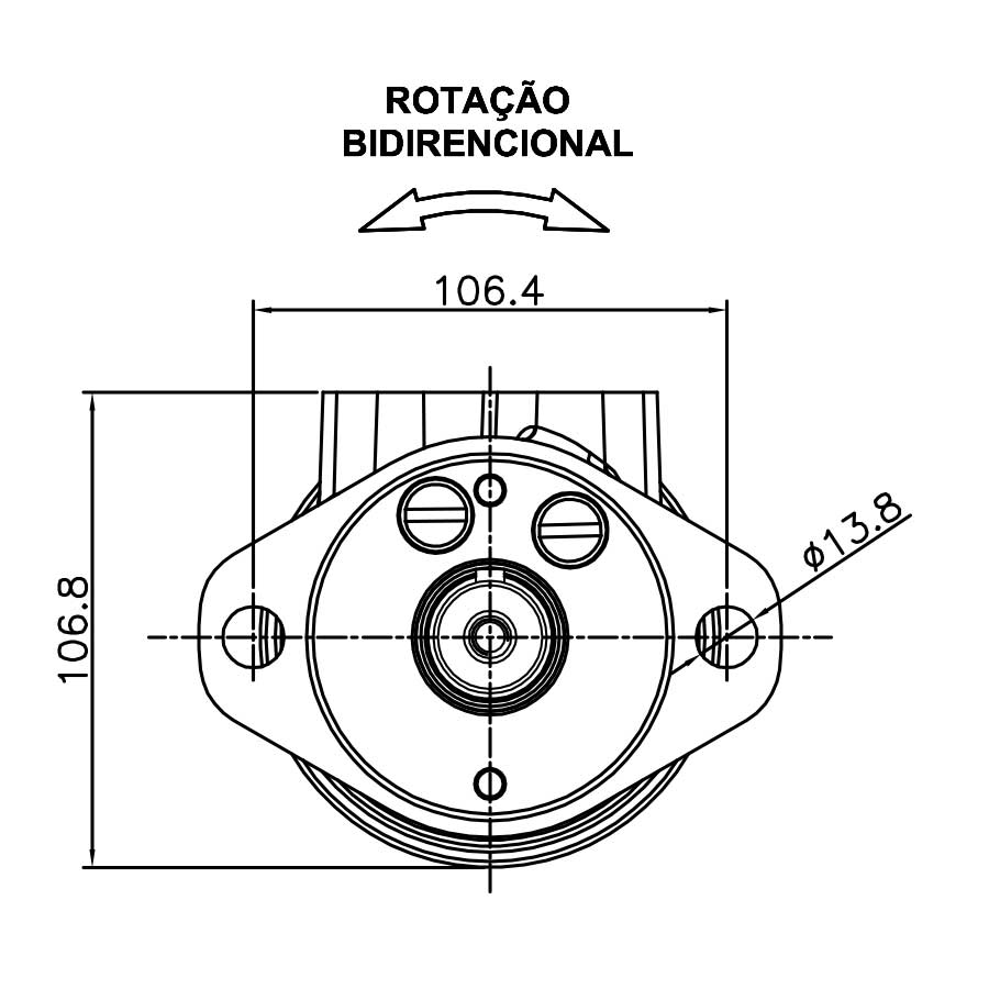 Motor Hidraulico Orbital BM1-050 Omp 50 Seire H Eixo Chavetado 1