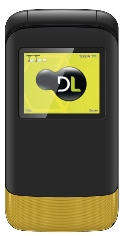Celular Flip DL Dual YC-230 (Amarelo)
