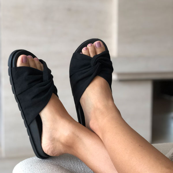 Sandália birken com tiras soft