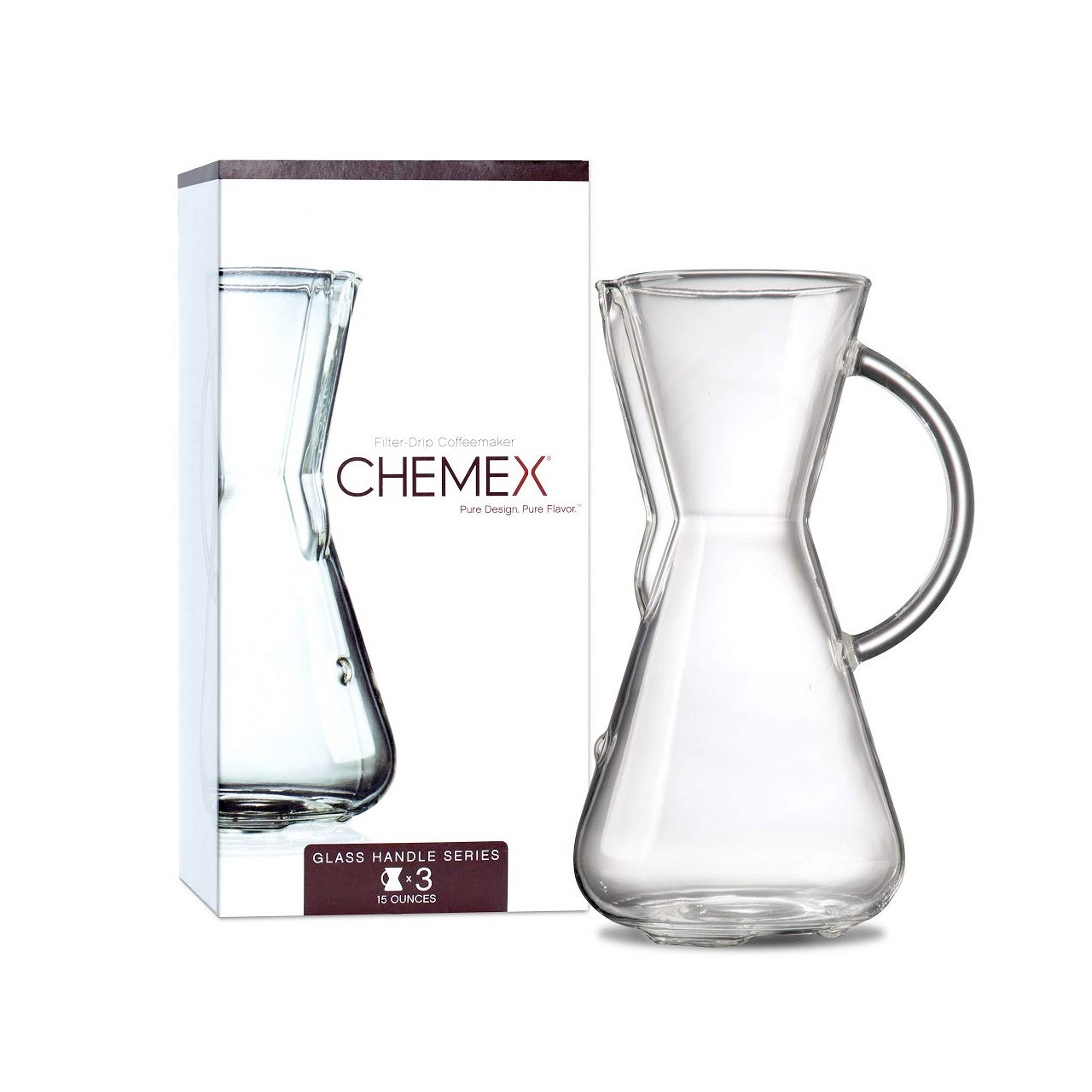 Chemex com alça de vidro - 3 xícaras