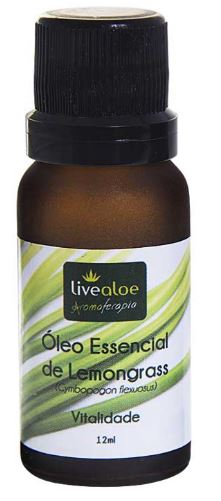 Óleo Essencial de Lemongrass 12ml - Livealoe