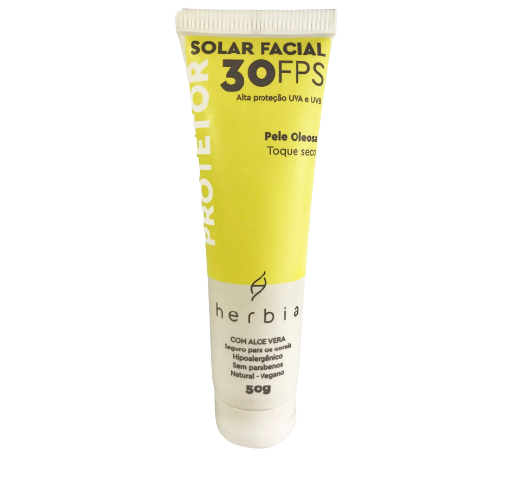 Protetor Solar Facial - Pele Oleosa 50g - Herbia
