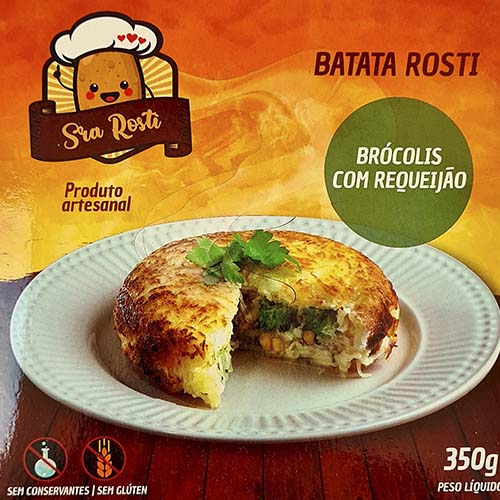 Batata Rosti recheada de brócolis