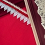 Combo de tecidos para vestido de prenda vermelho supremo