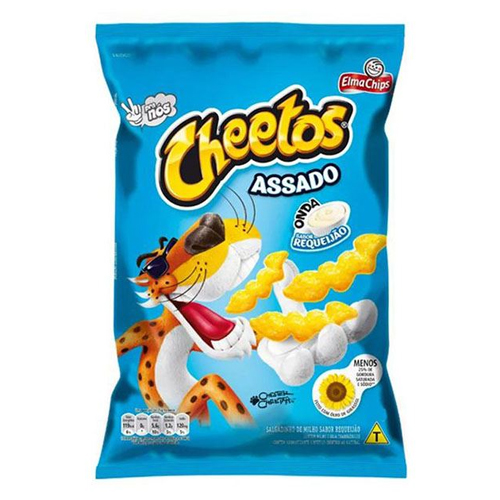 Cheetos onda requeijão Elma Chips 23g - Atacadão Center Doces