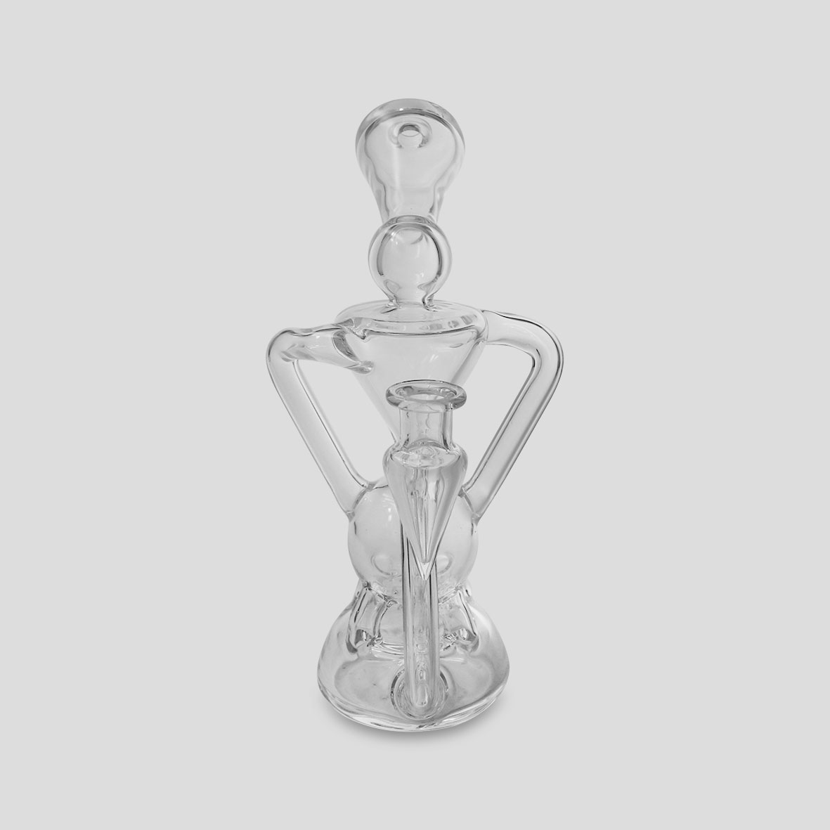 Bong Rig Recycler Clear