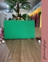 Bolsa Clutch em Tecido Verde Esmeralda
