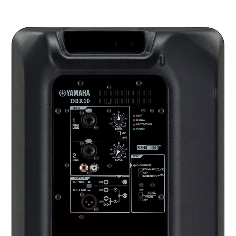 Caixa Acústica Bi Amplificada Yamaha DBR10 com 129dB SPL
