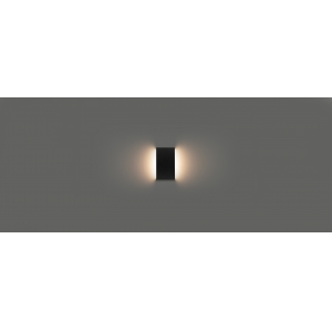 ARANDELA LED REFLEX RETANGULAR LUZ INDIRETA EXTERNO 2700K 6W BIVOLT 20X11,5X2,7CM ALUMÍNIO