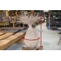 Abajur decorativo em fibra natural de açaí - Modelo Cebolão