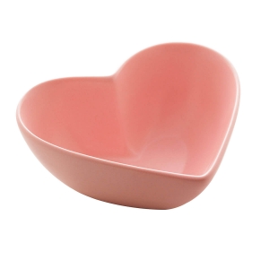 Bowl Tigela Formato Coração Heart Cerâmica Fosco
