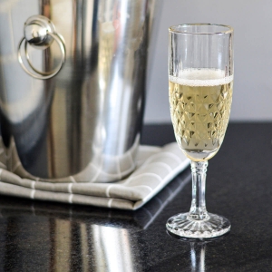 Conjunto 6 Taças De Champagne Espumante Safira Vidro 189ml
