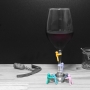 Kit com 12 Marcador para Taça de vinho Colorido Silicone