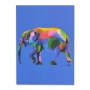 Quadro Decorativo Animais coloridos 40x30 low poly em MDF