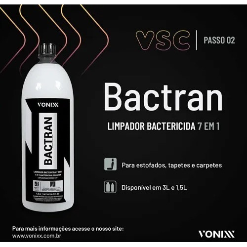 LIMPADOR BACTERICIDA BACTRAN 3L 7 EM 1 SISTEMA VSC VONIXX