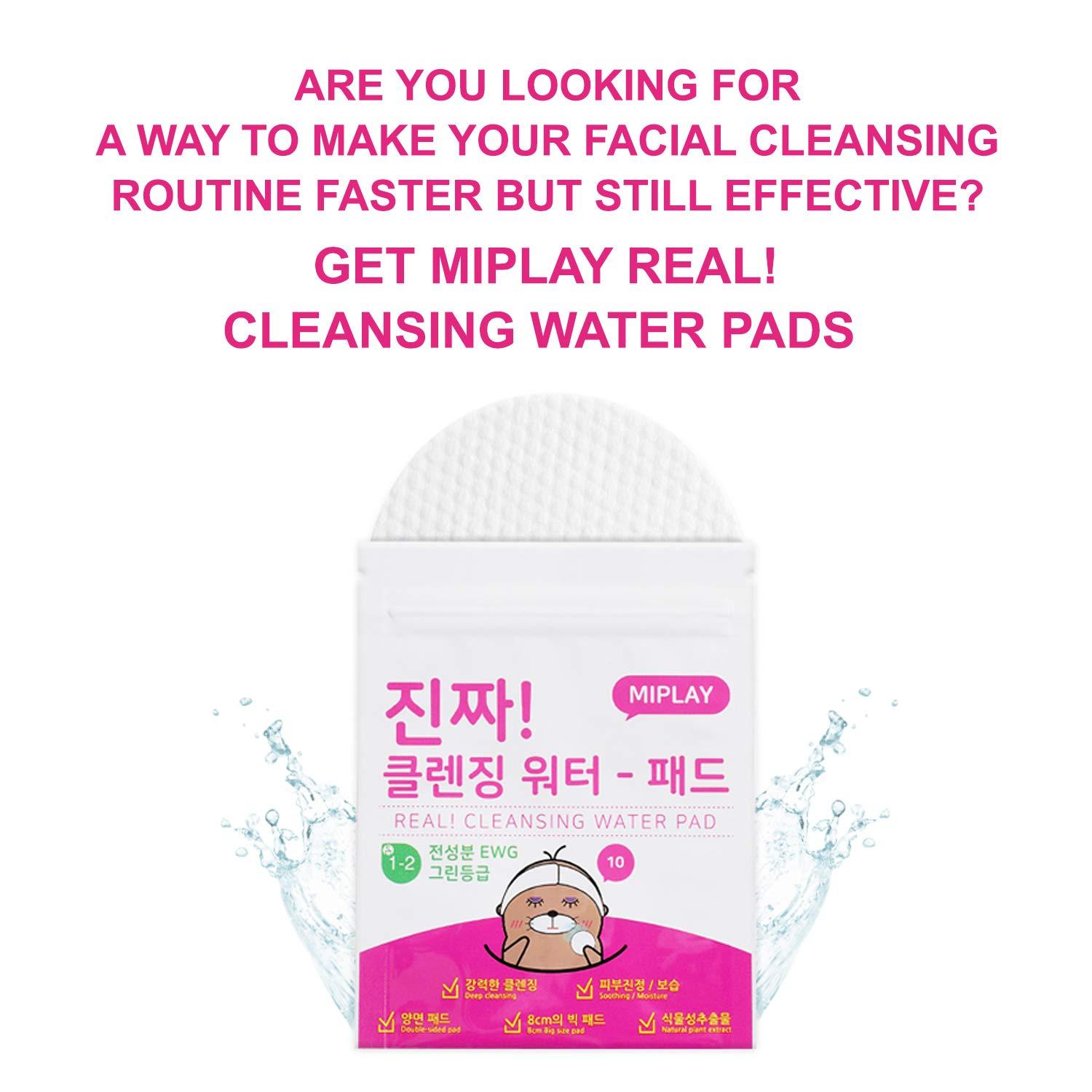 MIPLAY REAL! Cleansing water pad.