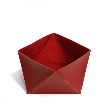 Porta treco de mesa Origami (Montana Vermelho)