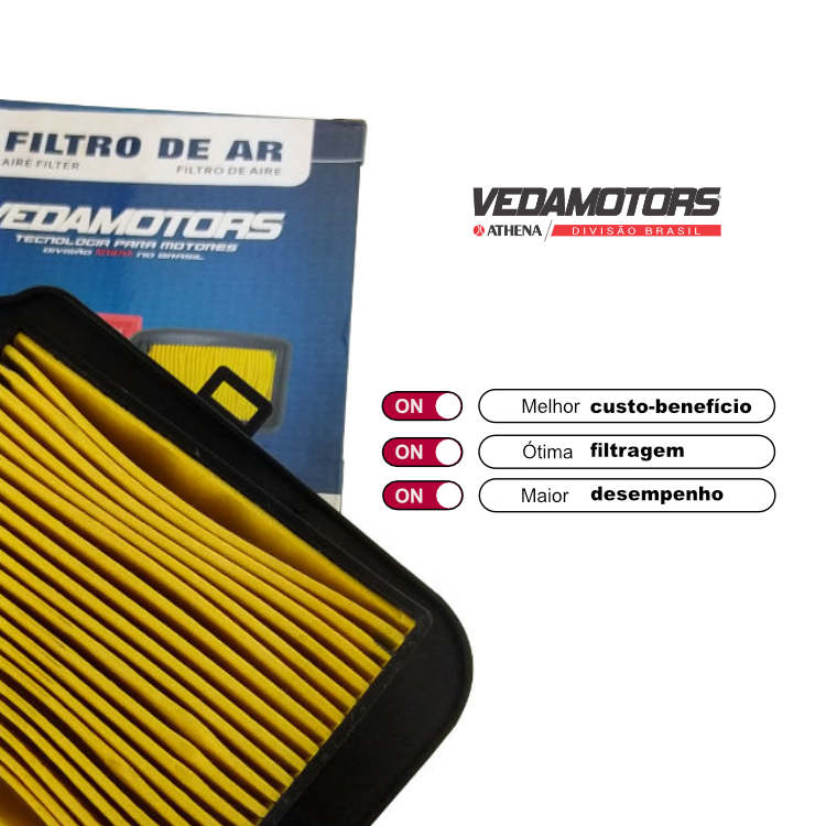 Filtro De Ar Titan 160/ Fan 160/ Titan 150  2014 S4V0210200089 Vedamotors