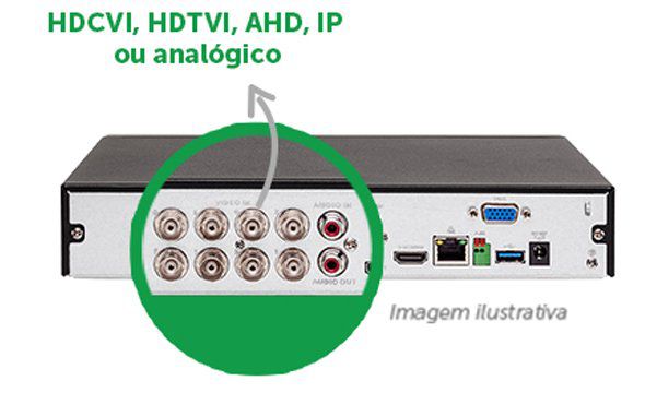 Gravador digital de vídeo 8 canais MHDX 1108