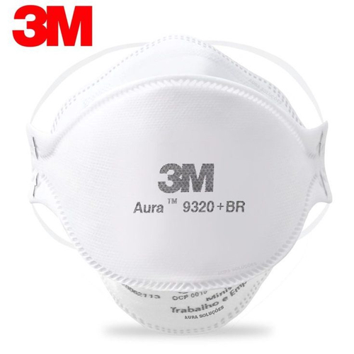 Máscara 3M Aura 9320 - Original 3M - Lacrada - Embalagem Individual - Inmetro