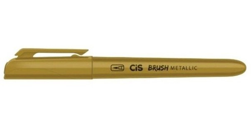 Marcador Cis Brush Metallic Ouro