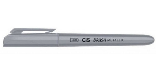 Marcador Cis Brush Metallic Prata