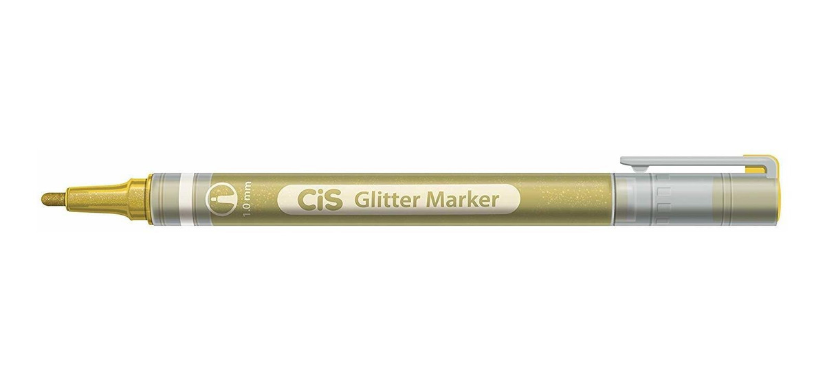 Marcador Glitter Marker 6 Cores 1.0mm Cis