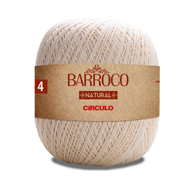 Barbante Barroco Natural nº4 - 4/4 700g