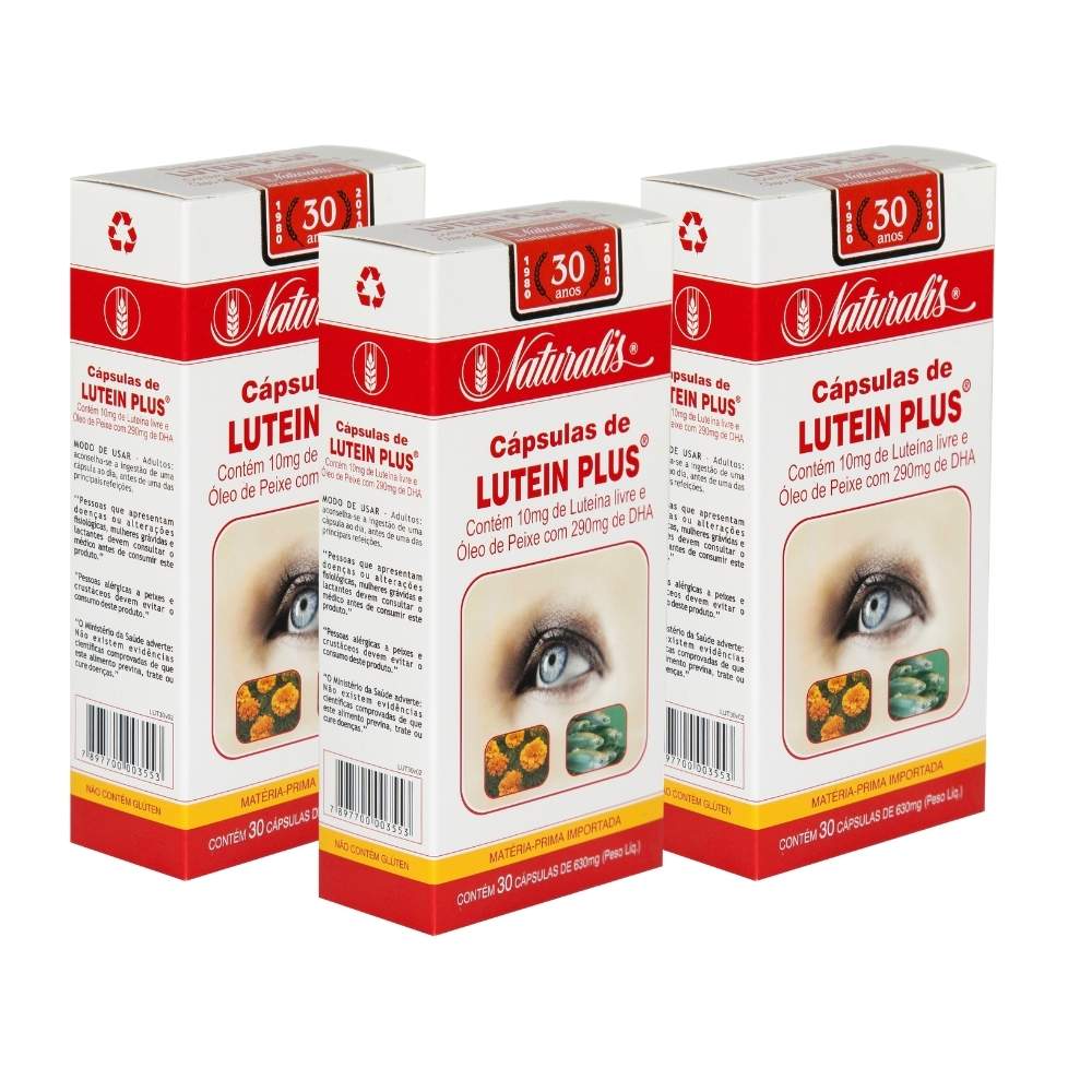 Kit 03 Lutein Plus® Naturalis 30 Cápsulas cada