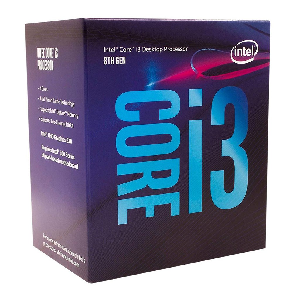 Processador Intel Core i3-8100 Coffee Lake, Cache 6MB, 3.6GHz, LGA 1151 - BX80684I38100