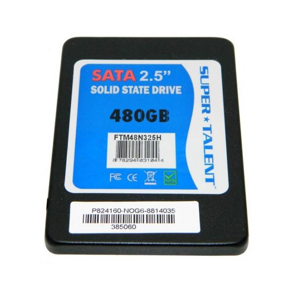 SSD Super Talent, 480GB, SATA III, Leitura 530MB/s, Gravação 450MB/s - FTM48N325H