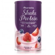 Sanavita shake protein morango com blueberry 450g