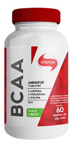Vitafor BCAA Aminofor Sabor Limão 60 Tabletes