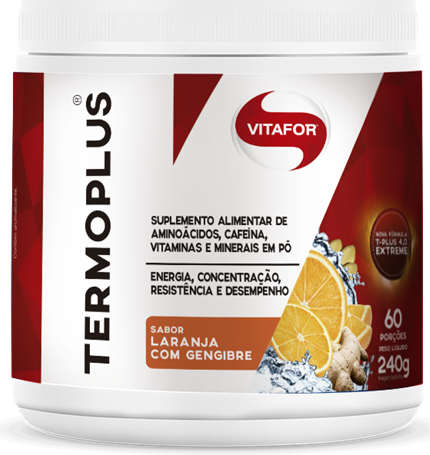 Vitafor termoplus sabor laranja com gengibre 240g