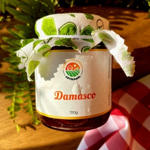 Geléia de Damasco Natural e Artesanal 70% da Fruta - Caminho da Fazenda