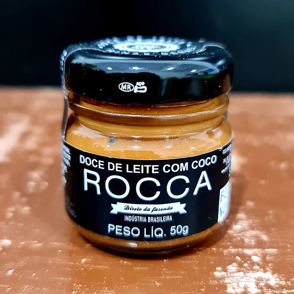 Doce de Leite com Coco Premiado - Rocca 50g - Caminho da Fazenda