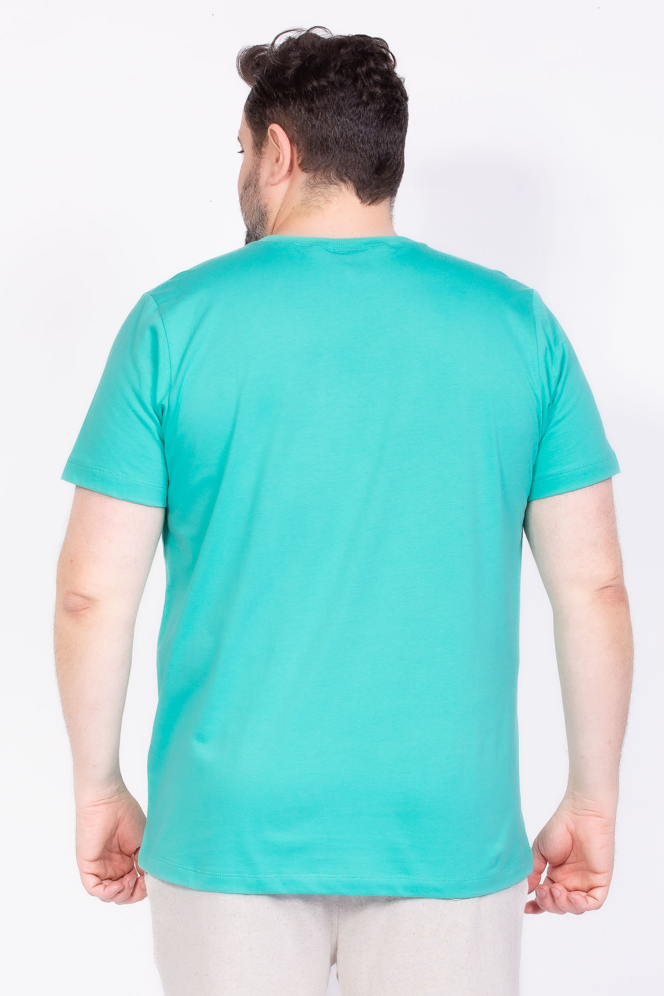 Camiseta Básica 100% algodão verde esmeralda Plus size