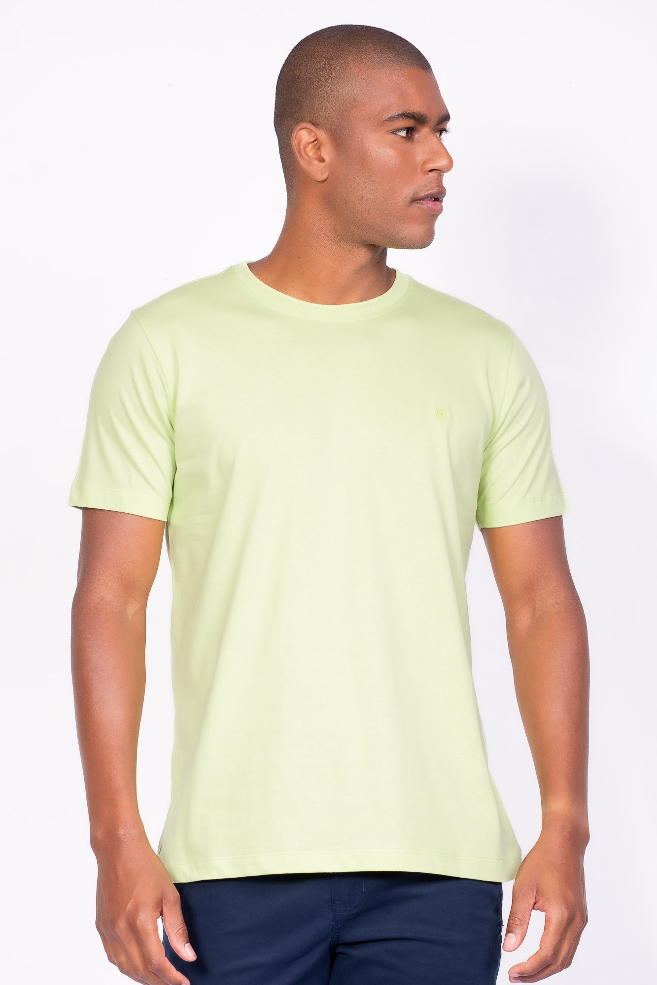 Camiseta Básica 100% algodão Verde lemon