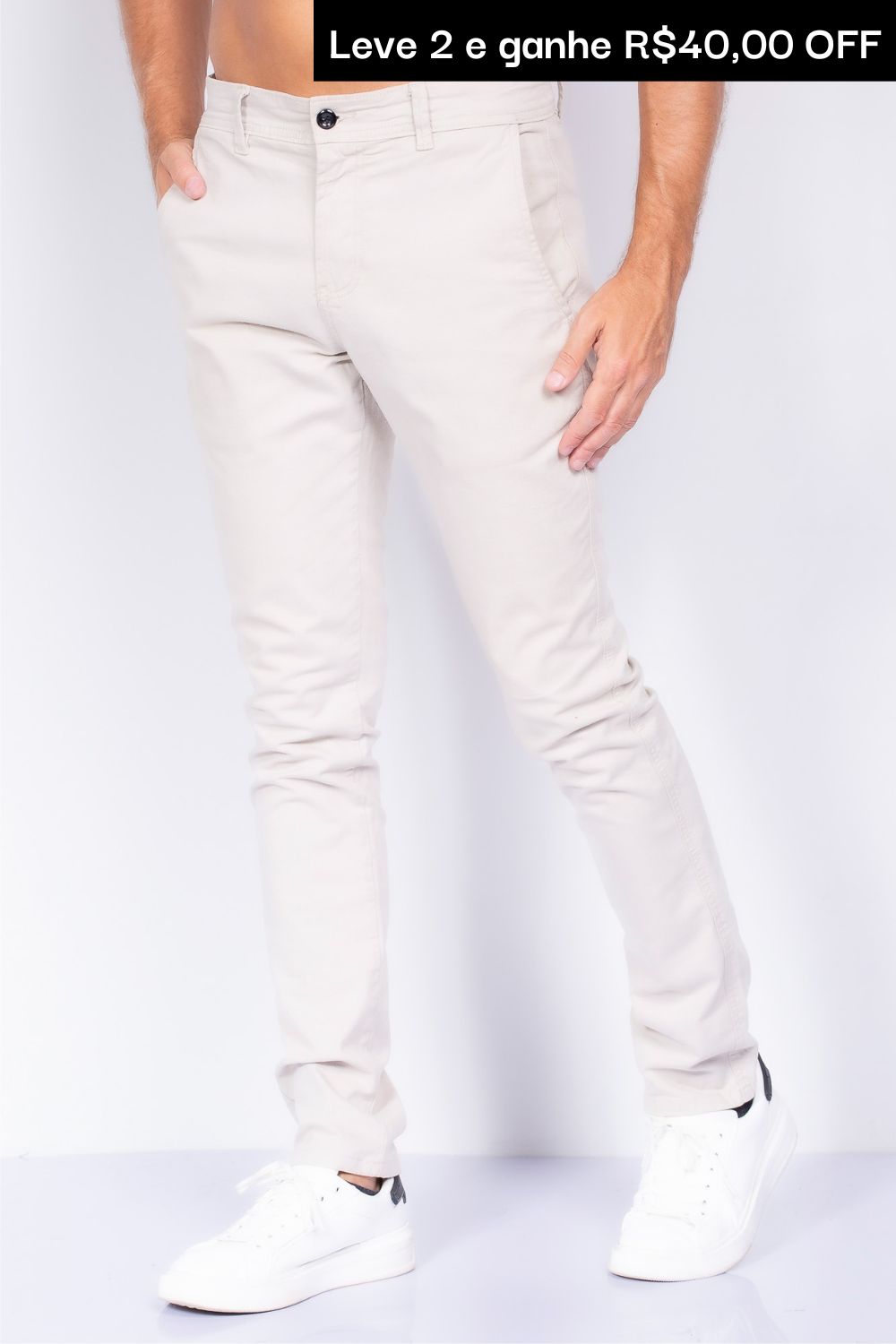 KIT 2x calça chino de sarja - Apenas R$199,90 cada