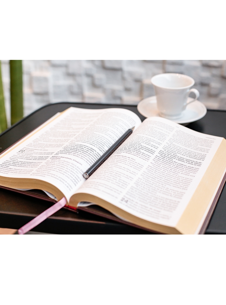 Bíblia | ACF - Leitura Perfeita - Cruz floral